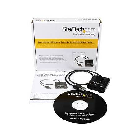 STARTECH - Carte son externe USB avec audio SPDIF numérique