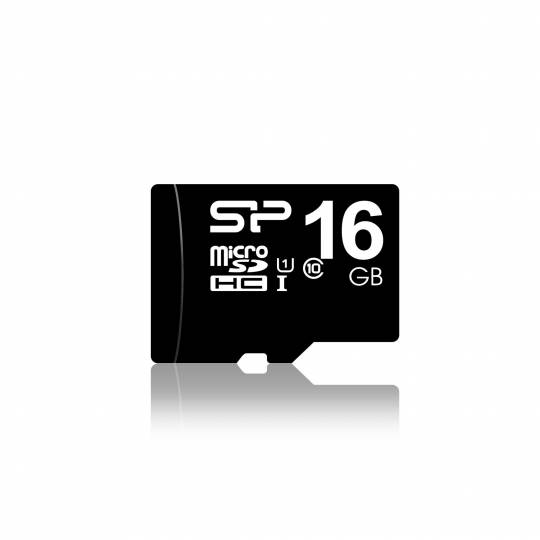 SILICON POWER - Carte mémoire MicroSDHC 16 Go Classe 10