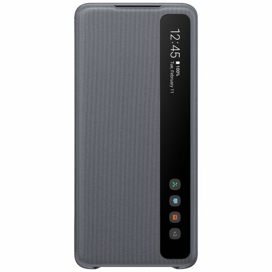 SAMSUNG - Etui Clear View Cover pour Galaxy S20+ - Gris