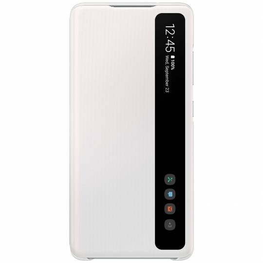 SAMSUNG - Smart Clear View Cover S20 FE - Blanc