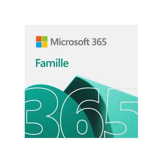 MICROSOFT  - Abonnement Microsoft 365 Famille - 6 PC - 1 an - Dématérialisé