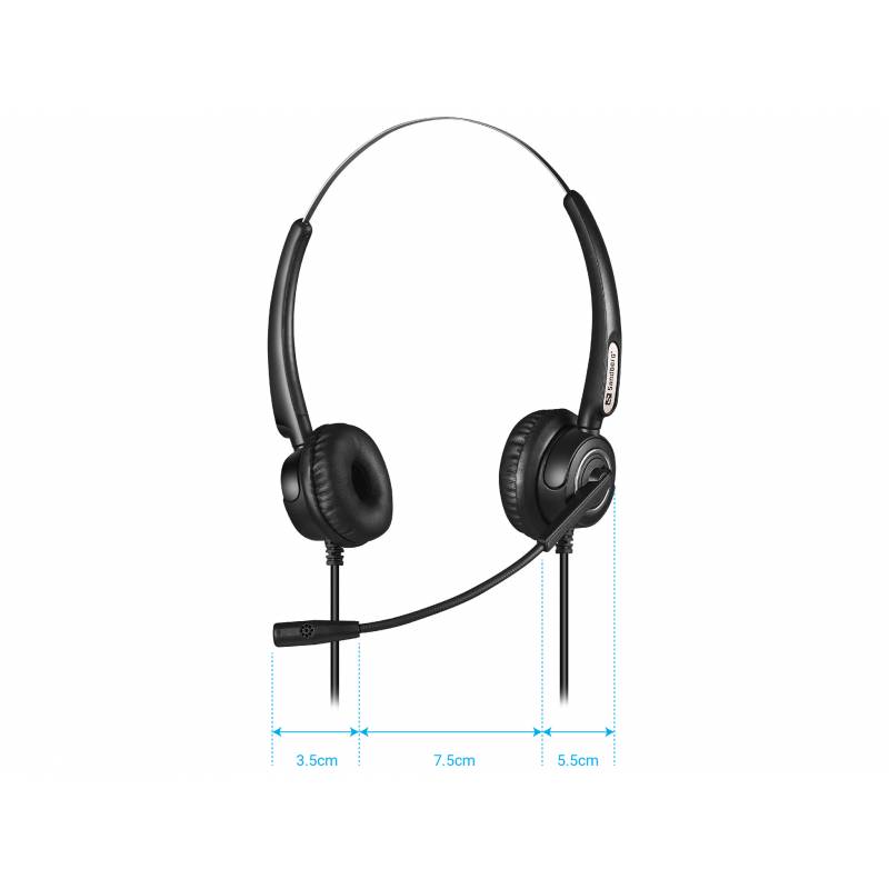 Sandberg - Casque Micro Filaire Headset Pro Stereo - USB