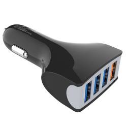 Chargeur de voiture WE - 90W Max 2 prises allume cigare adaptateur + 2  Ports USB 2.4A pour smartphone tablette, PC, GPS et plus encore