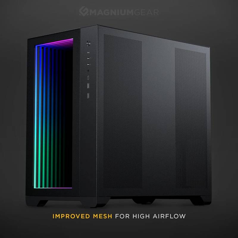 Magnium Gear - Boitier Neo Qube 2 RGB ATX - Noir