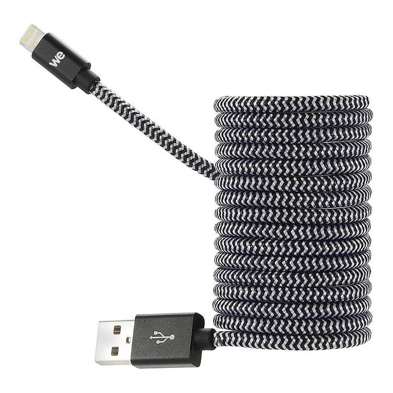 Câble Lightning T'nB 2m Noir - Robuste et Durable